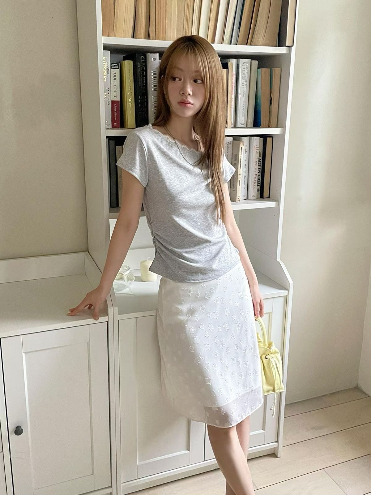 아카시아-T韓國東大門直郵女裝新款時尚熱賣半身裙中短裙acacia-2件起訂半身裙/中短裙