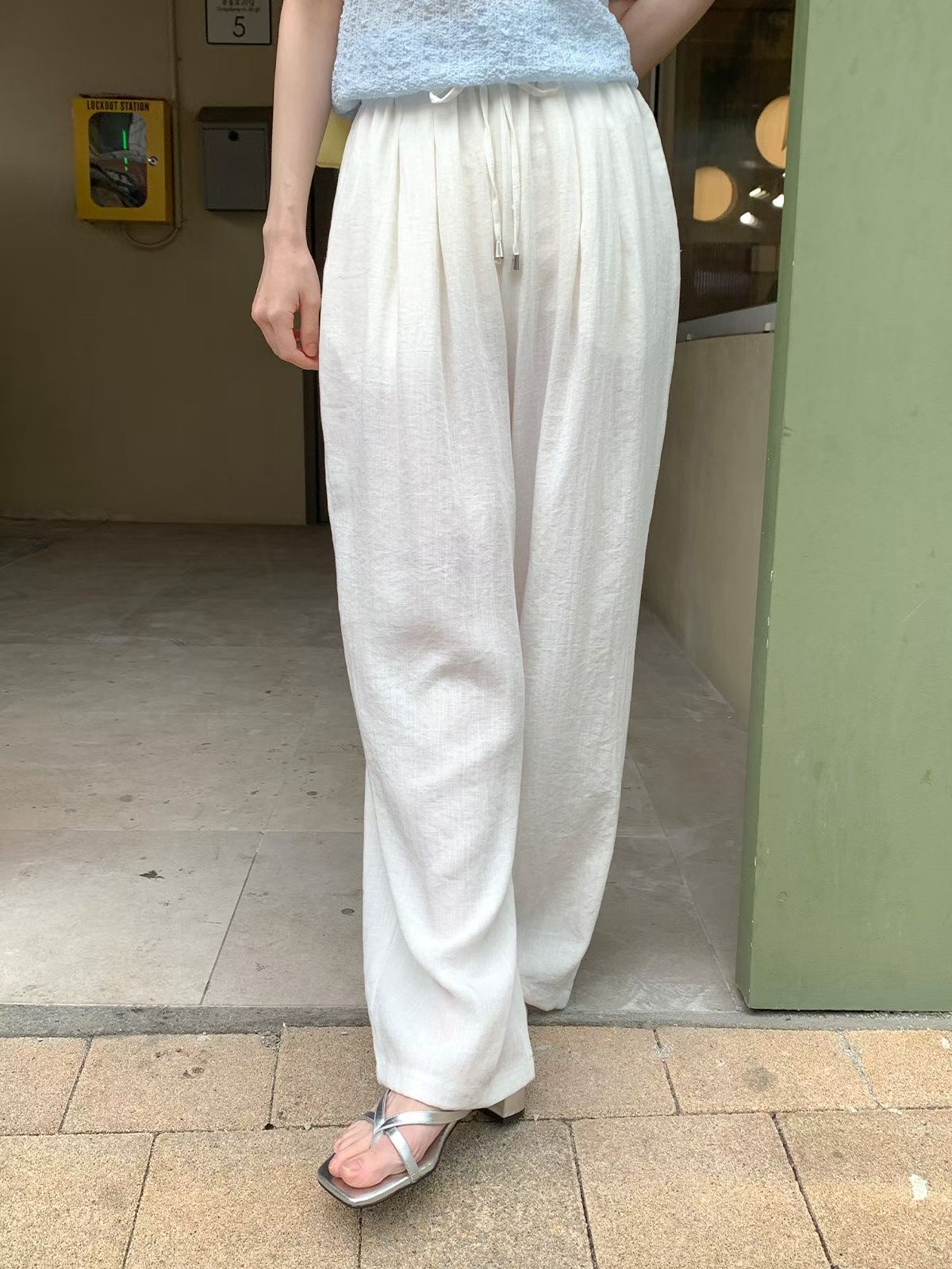아카시아-T韓國東大門代購女士新品熱賣人氣休閑褲闊腿褲acacia-2件起訂休閑褲
