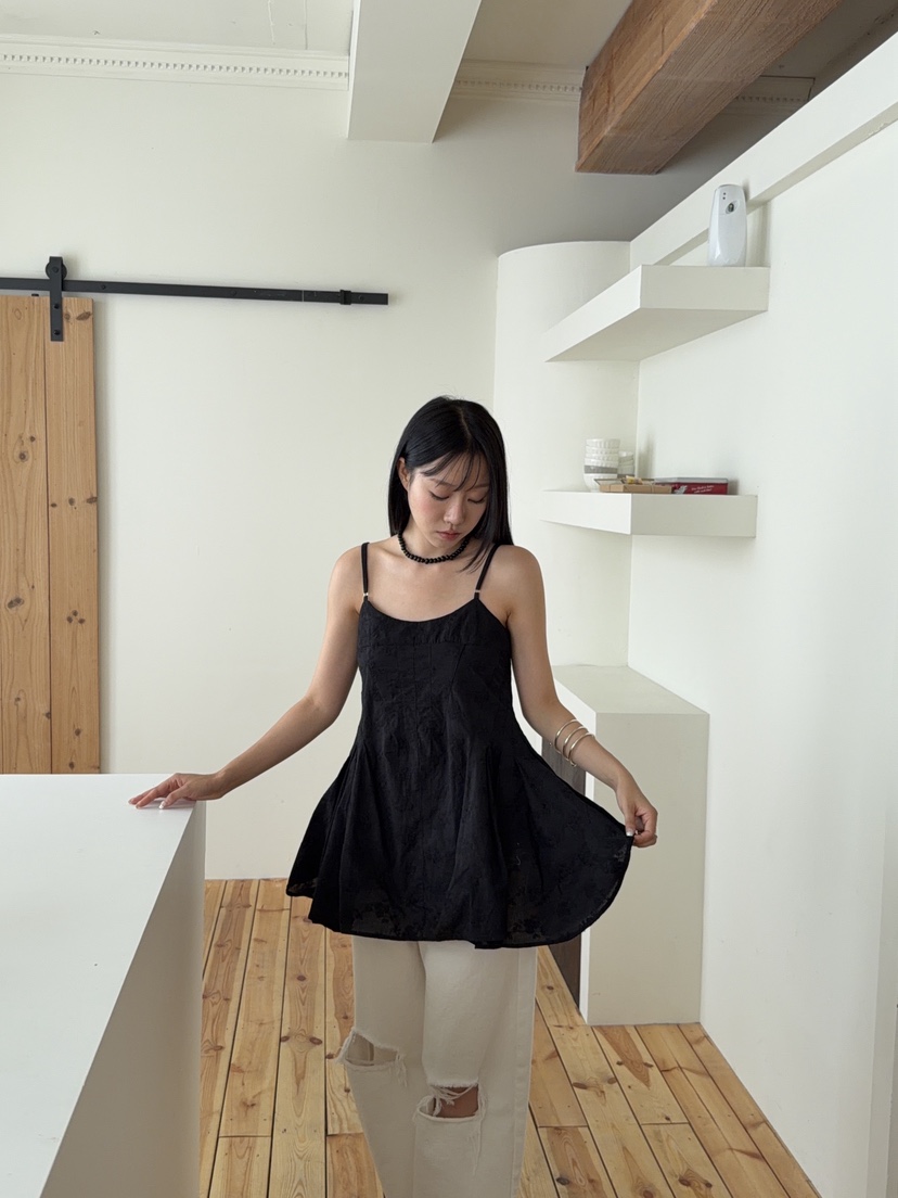 SUNDER MARKET韓國東大門直郵女裝新品26夏季連衣裙褶裥SUNDER MARKET連衣裙