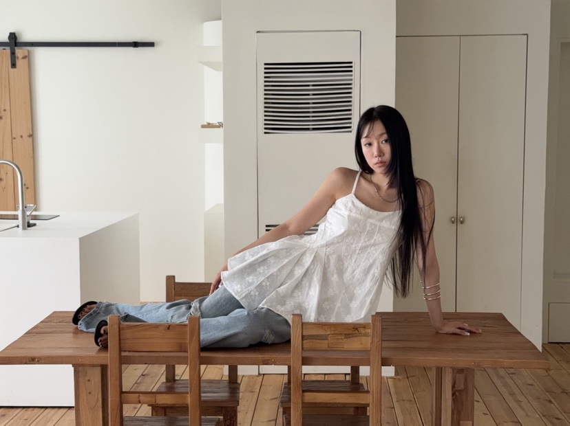 SUNDER MARKET韓國東大門直郵女裝新品26夏季連衣裙褶裥SUNDER MARKET連衣裙