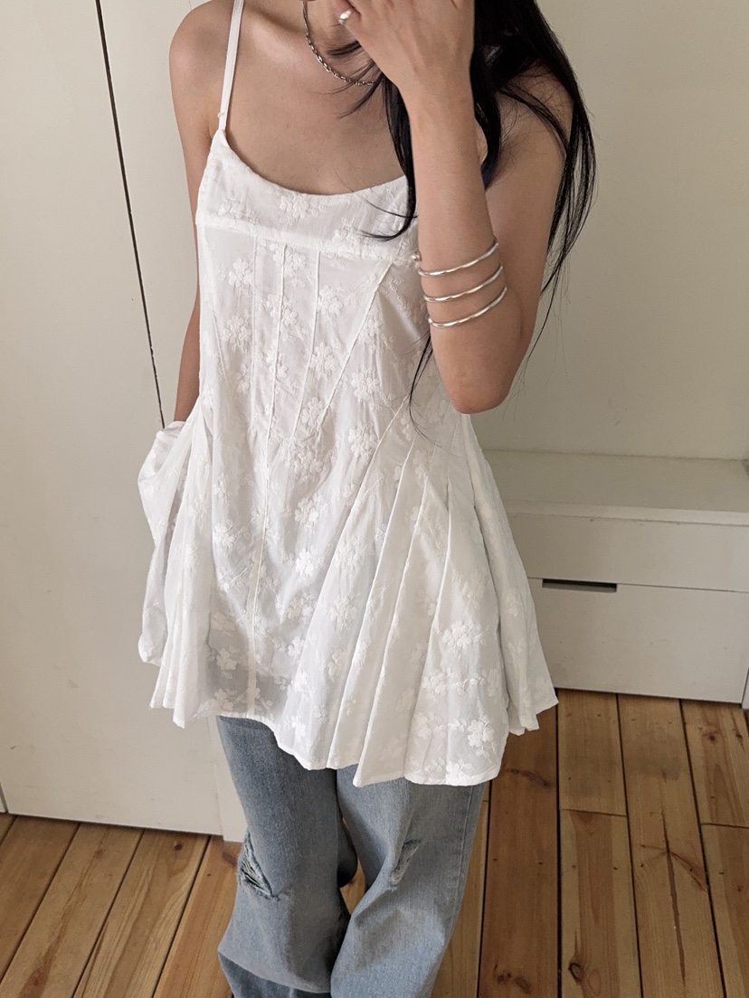 SUNDER MARKET韓國東大門直郵女裝新品26夏季連衣裙褶裥SUNDER MARKET連衣裙