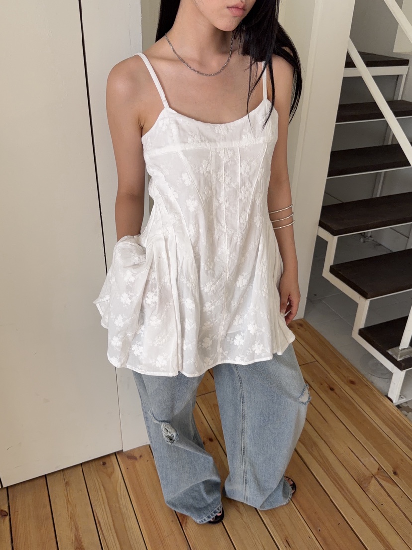 SUNDER MARKET韓國東大門直郵女裝新品26夏季連衣裙褶裥SUNDER MARKET連衣裙圖色1