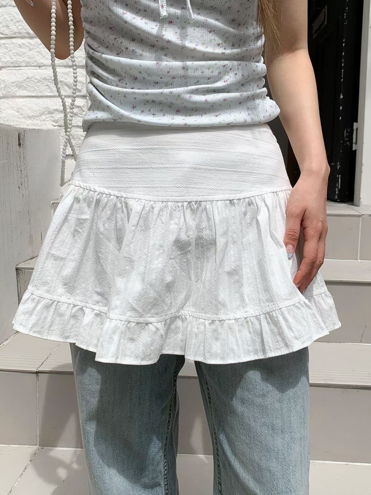 아카시아-T韓國直郵實拍女裝新款26夏季時尚熱賣人氣裙褲acacia-2件起訂裙褲圖色1