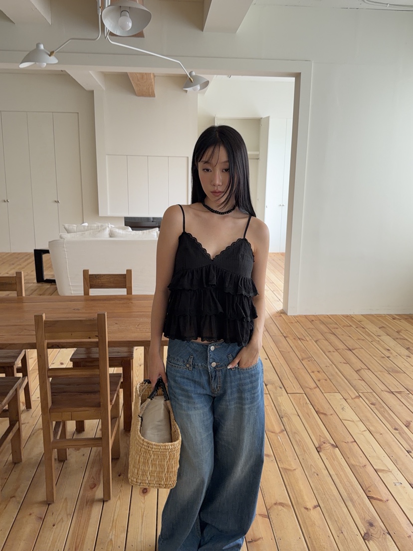 SUNDER MARKET韓國東大門代購女士新品推薦熱賣休閑牛仔褲SUNDER MARKET牛仔褲