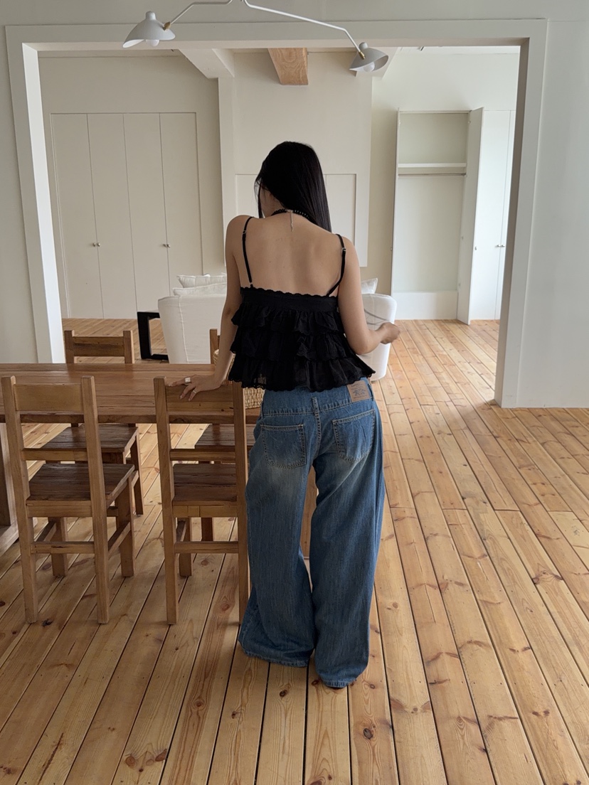 SUNDER MARKET韓國東大門代購女士新品推薦熱賣休閑牛仔褲SUNDER MARKET牛仔褲