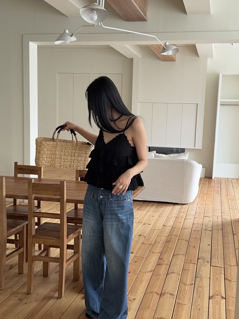 SUNDER MARKET韓國東大門代購女士新品推薦熱賣休閑牛仔褲SUNDER MARKET牛仔褲