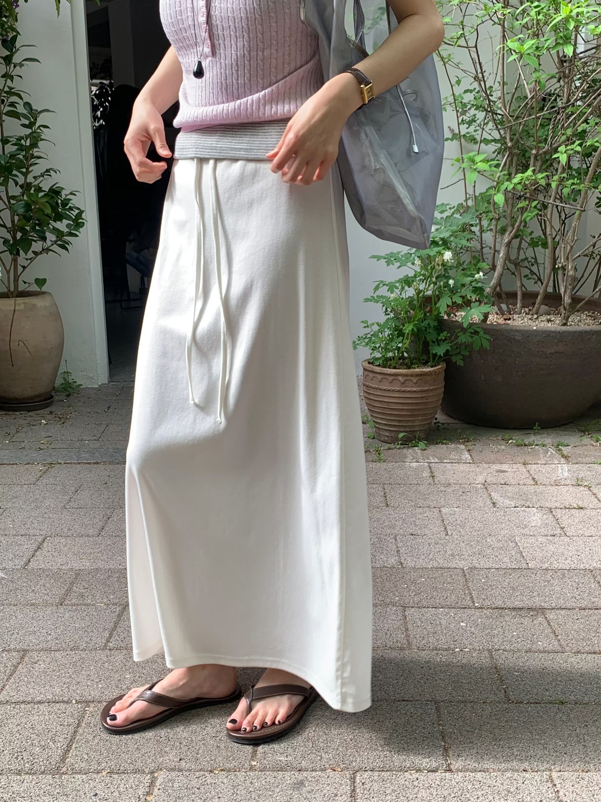 AREING韓國直郵實拍女士新款推薦人氣休閑時尚26夏季長裙天絲AREING-2件起長裙