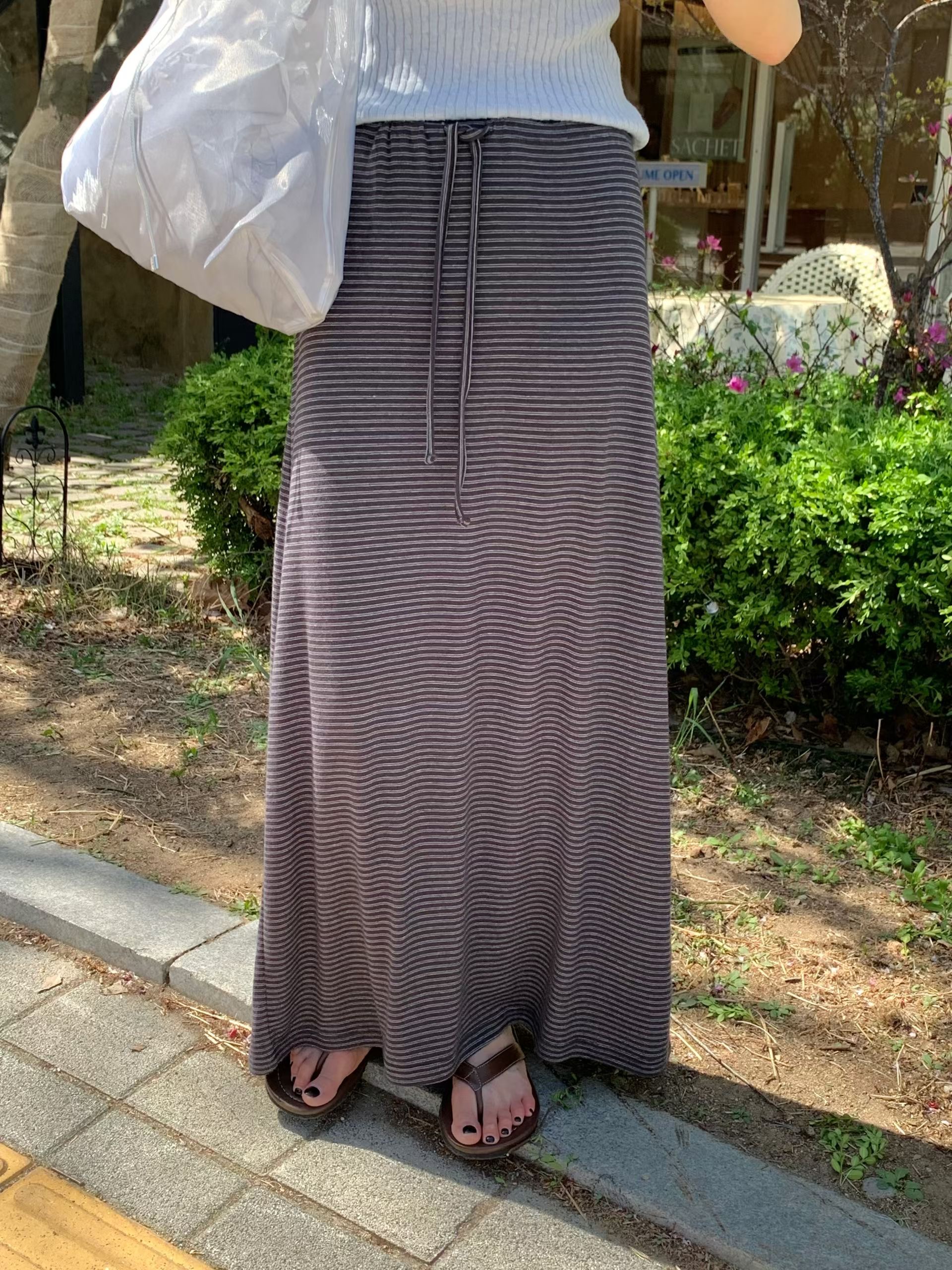 AREING韓國直郵實拍女士新款推薦人氣休閑時尚26夏季長裙天絲AREING-2件起長裙圖色6