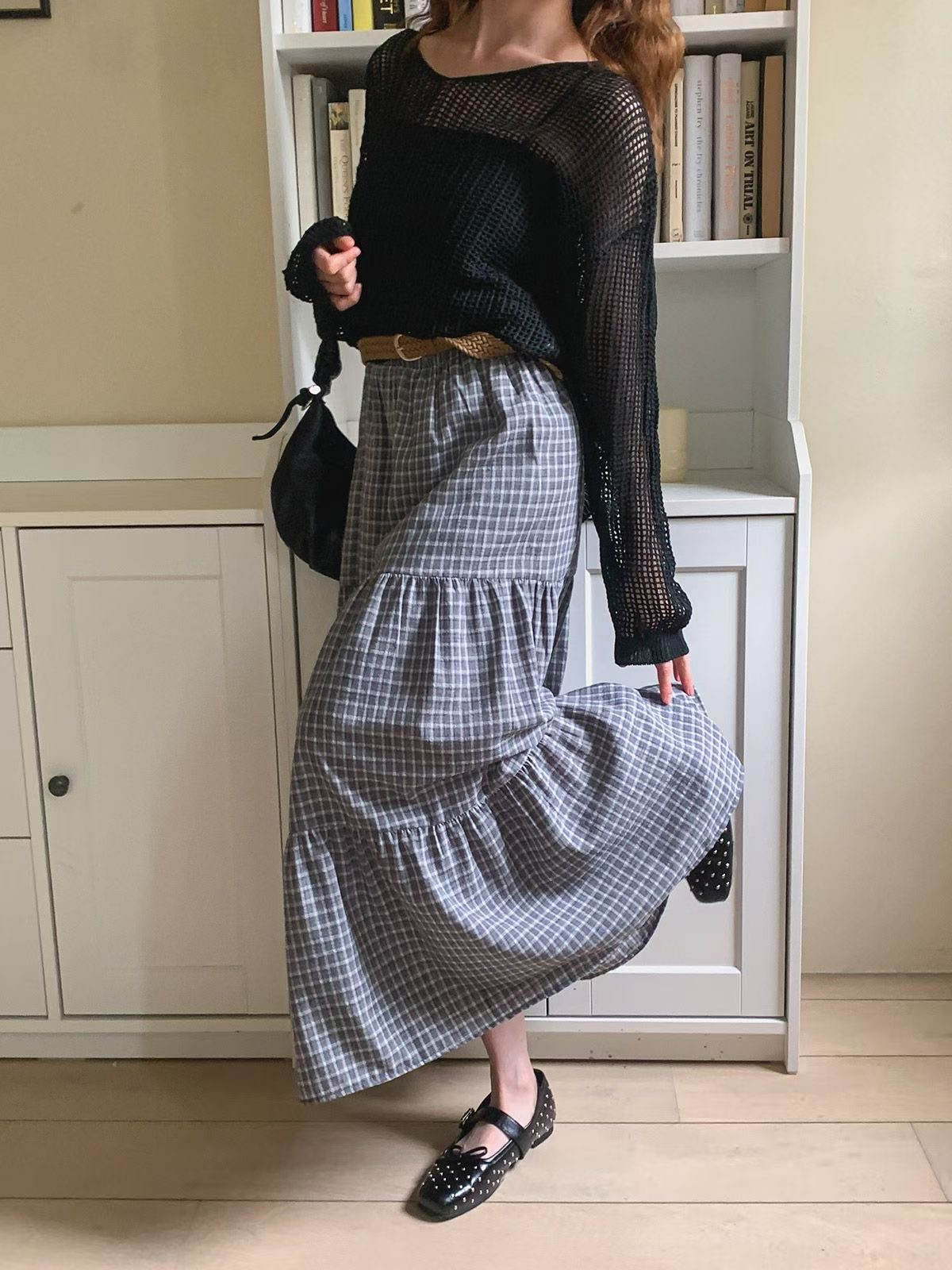 아카시아-T韓國代購女士新款熱賣休閑時尚人氣長裙不含腰帶acacia-2件起訂長裙