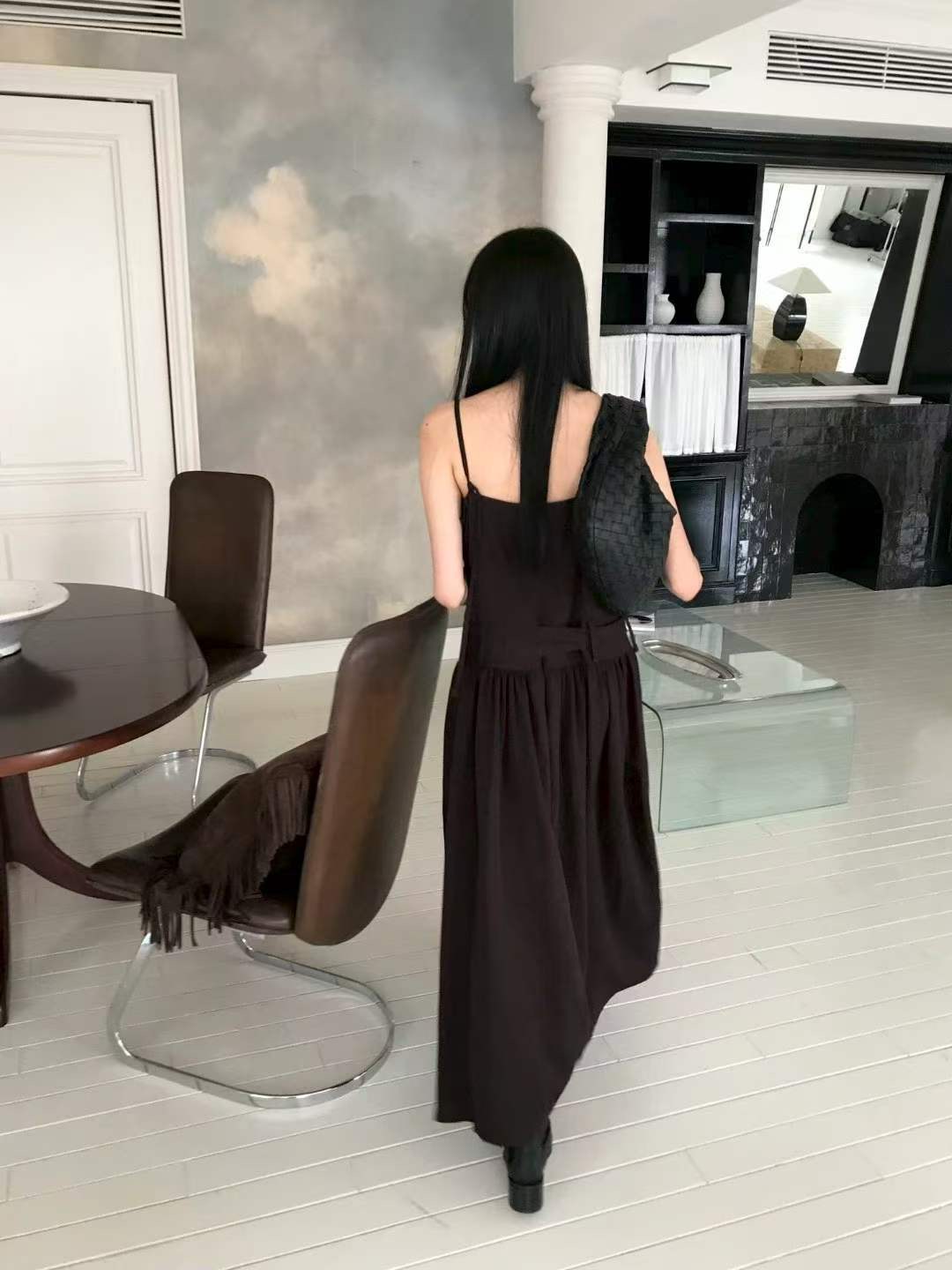 AVANDACE東大門實拍韓國女裝新品熱賣時尚推薦連衣裙含腰繩AVANDACE連衣裙