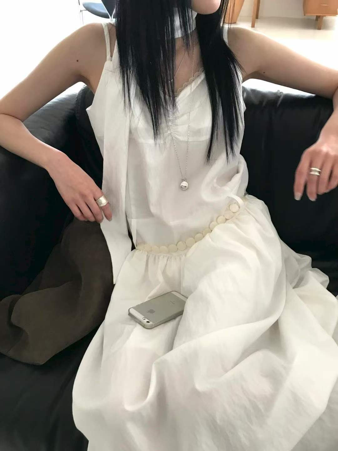 AVANDACE東大門實拍韓國女裝新品熱賣時尚推薦連衣裙含腰繩AVANDACE連衣裙