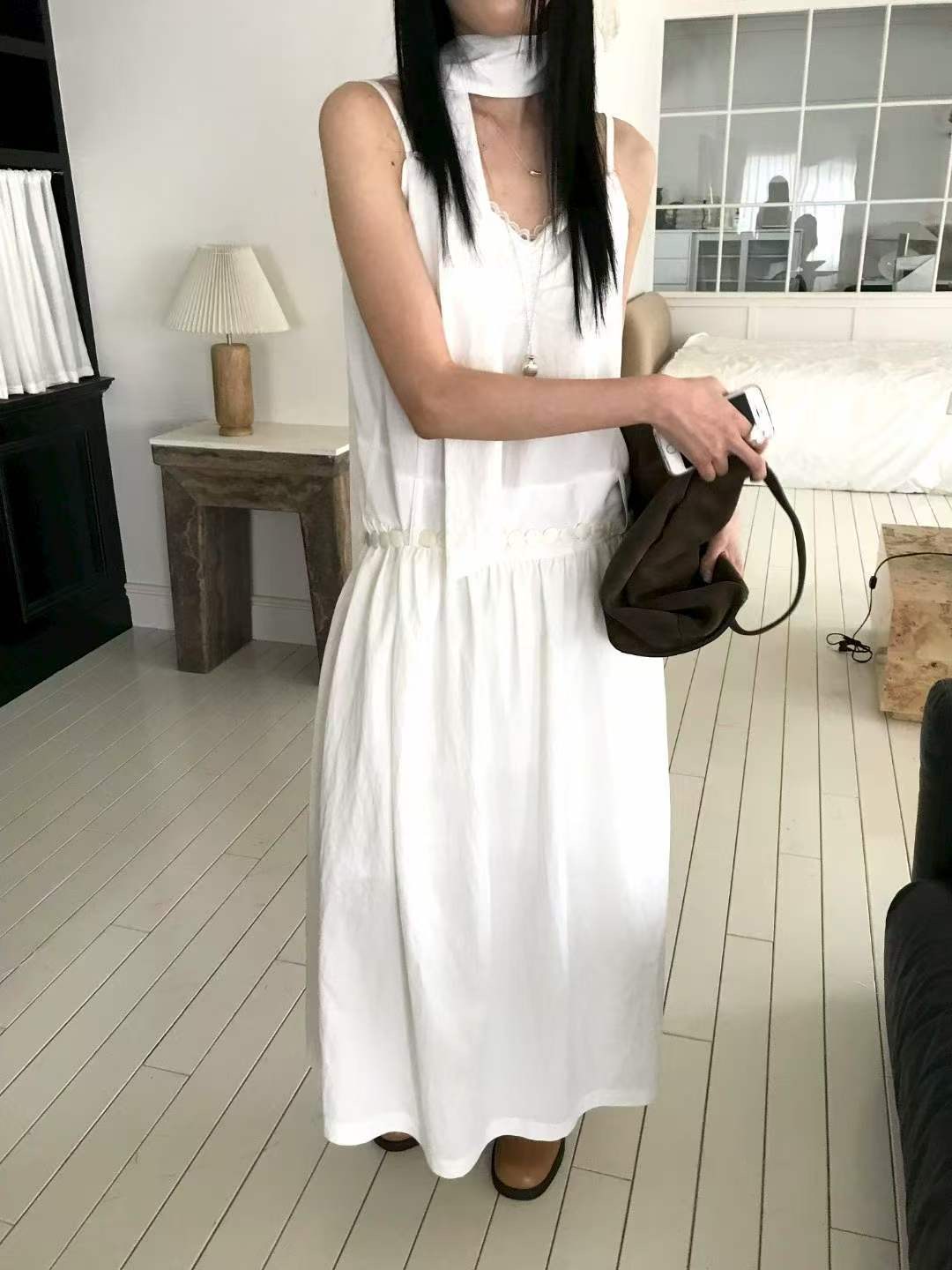 AVANDACE東大門實拍韓國女裝新品熱賣時尚推薦連衣裙含腰繩AVANDACE連衣裙