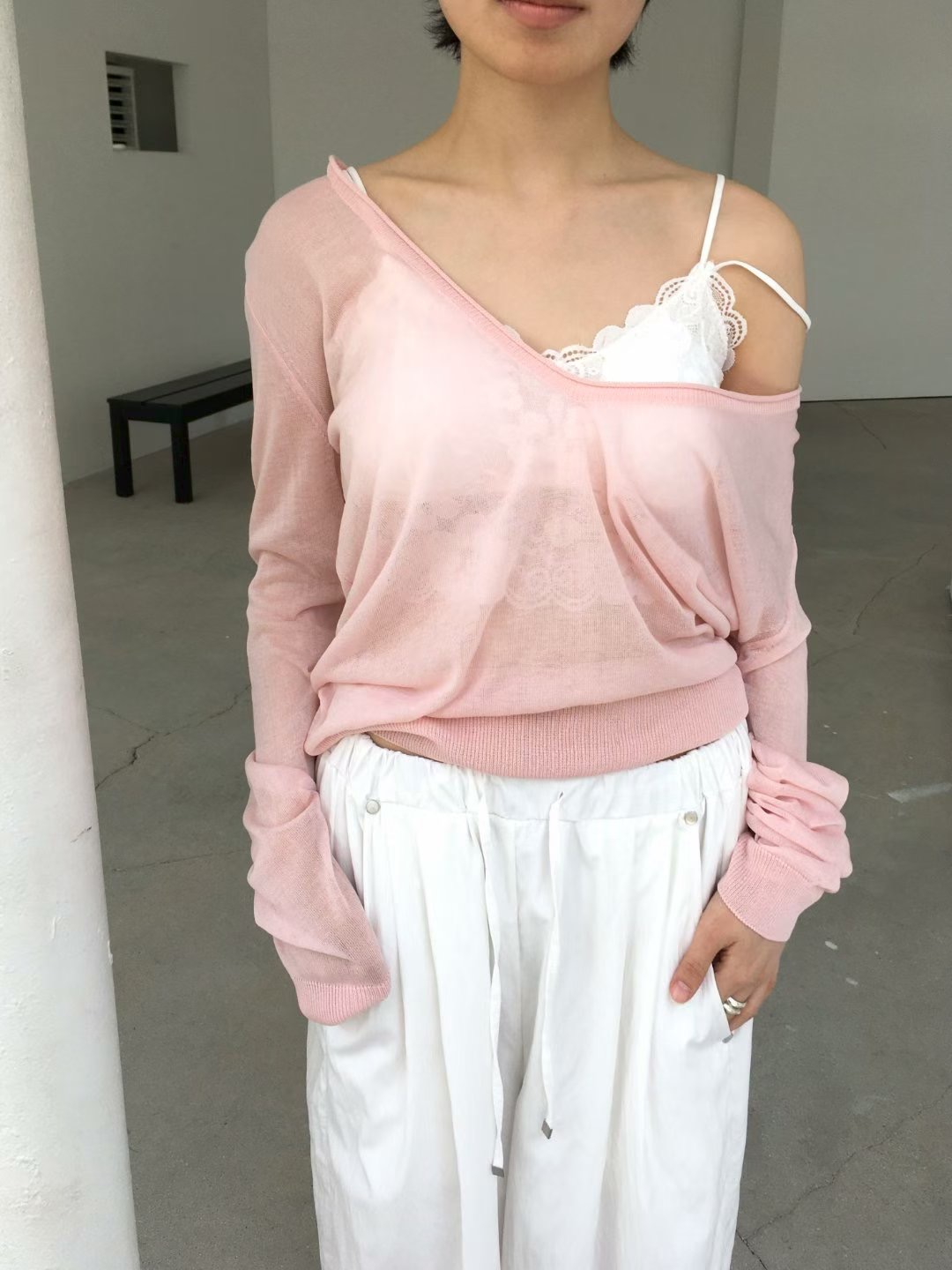 AVANDACE韓國直郵女裝新款26夏季推薦針織衫不含內搭V領深VAVANDACE針織衫圖色2