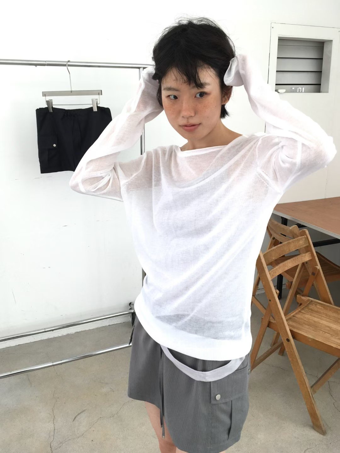 AVANDACE韓國直郵女裝新款26夏季推薦針織衫不含內搭V領深VAVANDACE針織衫圖色3