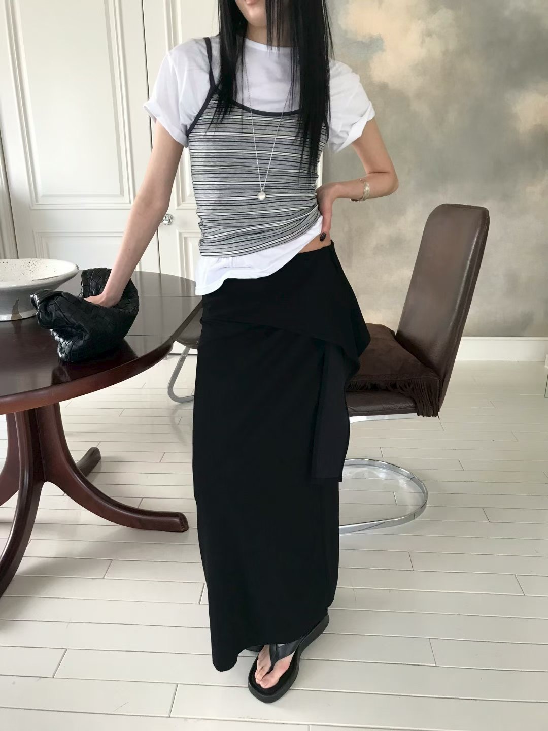 AVANDACE東大門實拍韓國女士新款推薦休閑人氣26夏季長裙AVANDACE長裙圖色3