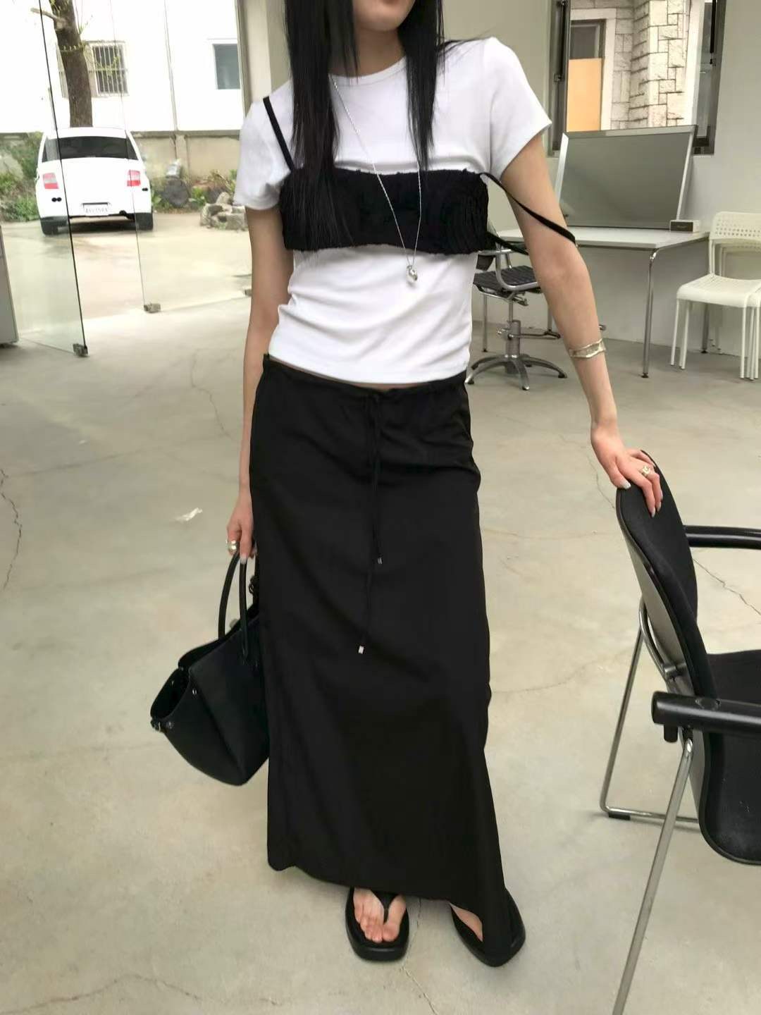AVANDACE韓國直郵女士新品休閑人氣熱賣時尚推薦26夏季長裙AVANDACE長裙