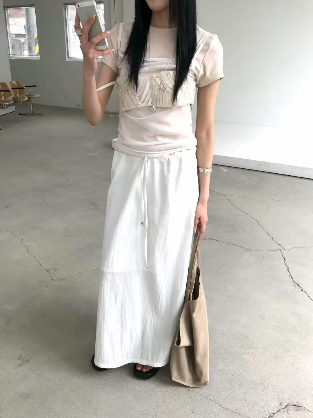 AVANDACE韓國直郵女士新品休閑人氣熱賣時尚推薦26夏季長裙AVANDACE長裙