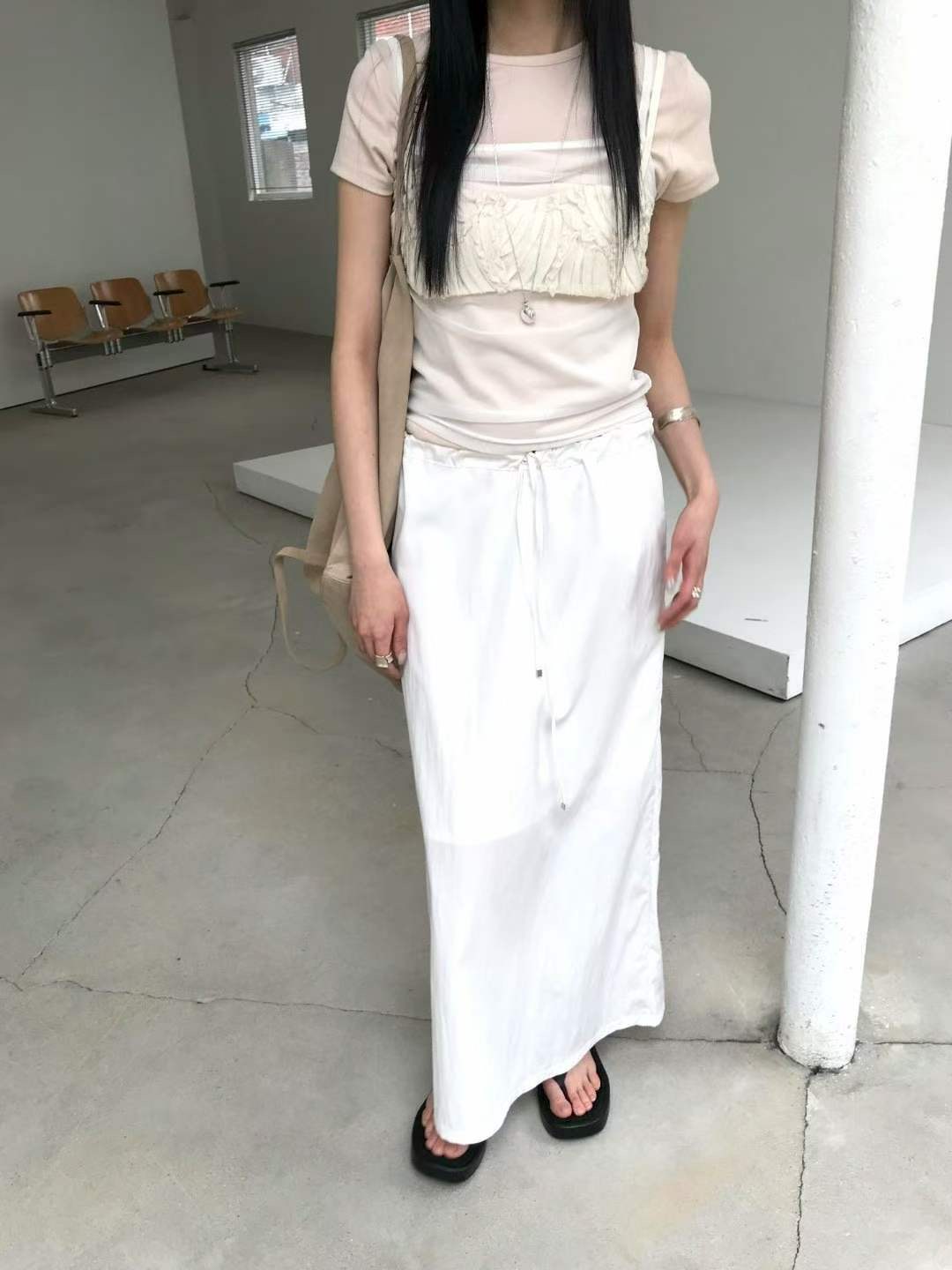 AVANDACE韓國直郵女士新品休閑人氣熱賣時尚推薦26夏季長裙AVANDACE長裙圖色1