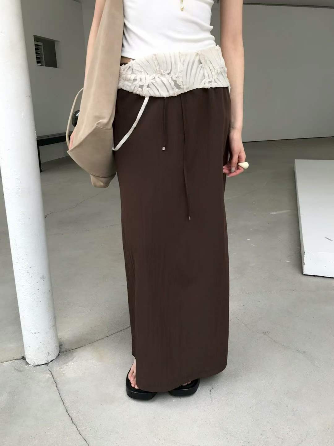 AVANDACE韓國直郵女士新品休閑人氣熱賣時尚推薦26夏季長裙AVANDACE長裙圖色2