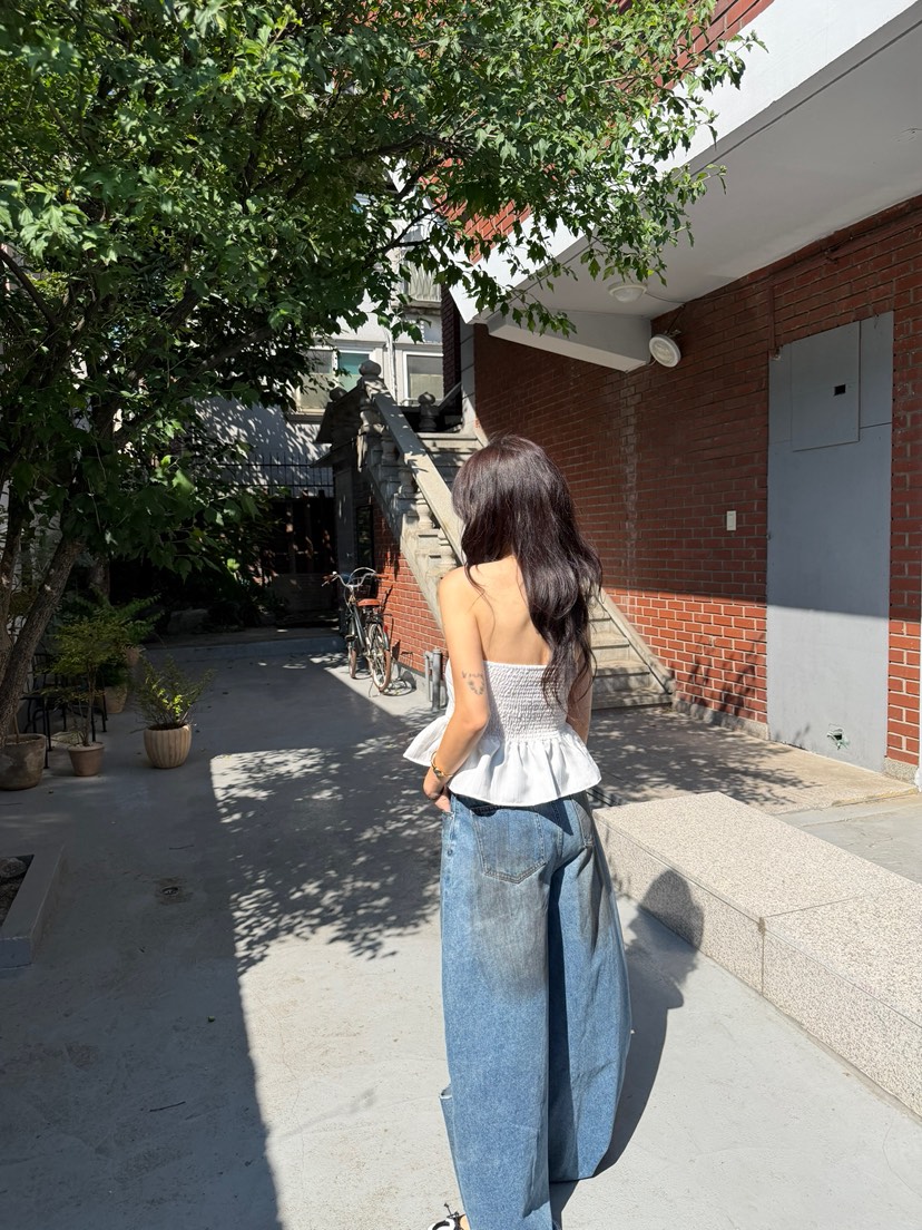 SOLAR東大門實拍韓國女裝新品休閑熱賣26夏季時尚推薦牛仔褲SOLAR牛仔褲
