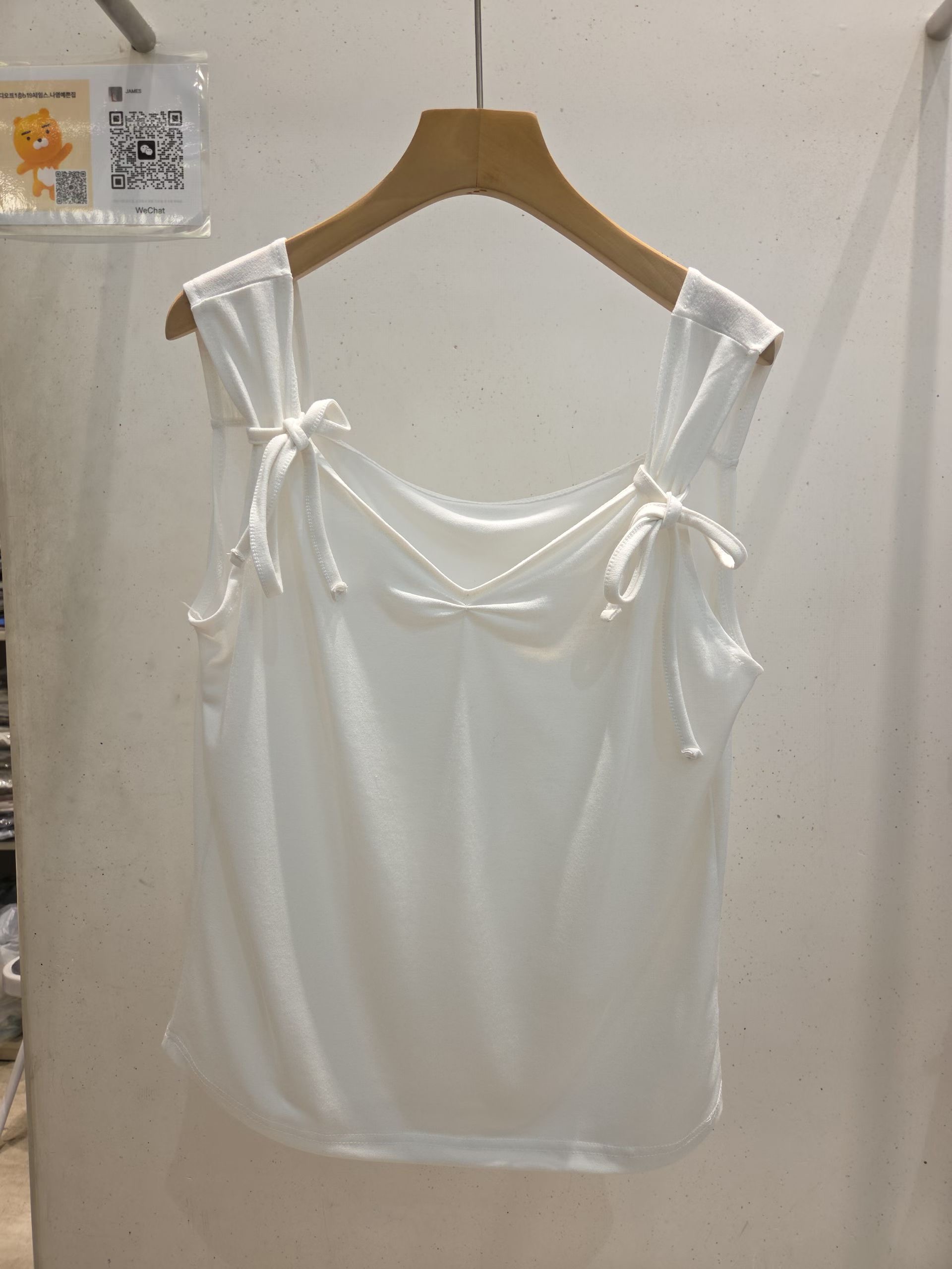 JAMES 제임스東大門實拍韓國女士新品人氣吊帶背心褶皺無袖JAMES吊帶/背心圖色1