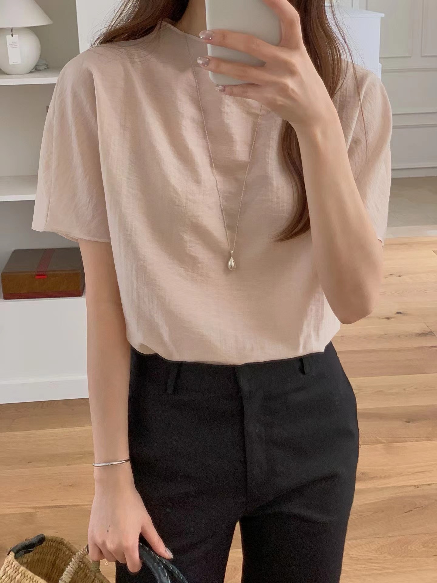 VIVIANLEE東大門實拍韓國女士新品熱賣時尚推薦襯衫蕾絲衫VIVIANLEE襯衫/蕾絲衫