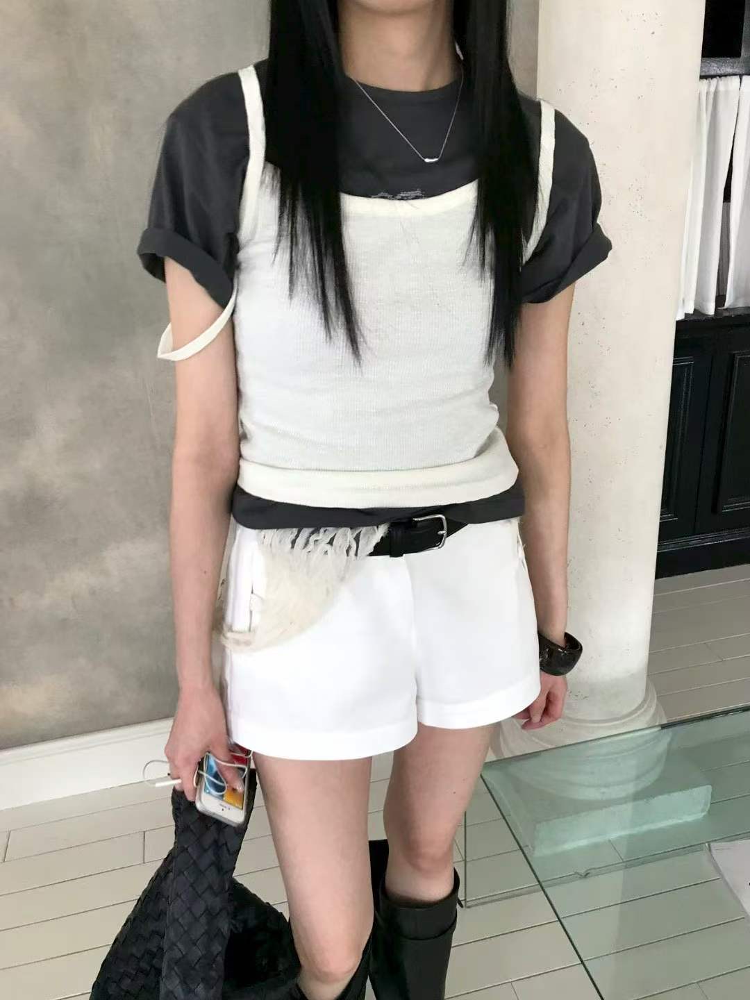 AVANDACE韓國東大門代購女士新款26夏季吊帶背心不含內搭AVANDACE吊帶/背心圖色1