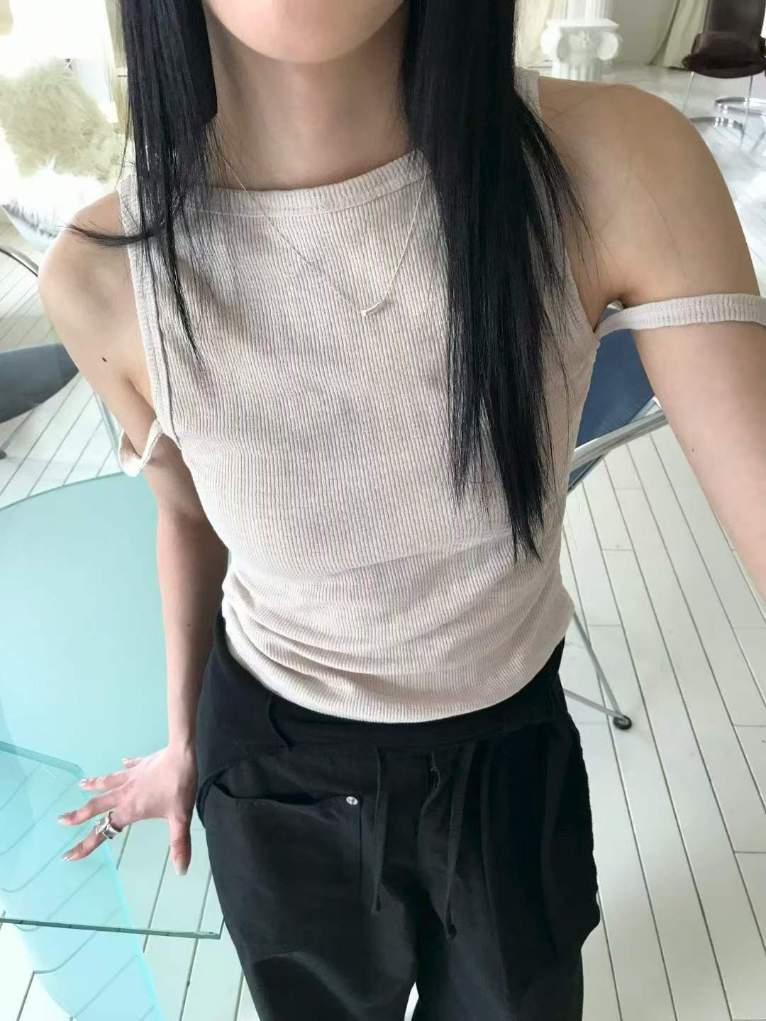 AVANDACE韓國東大門代購女士新款26夏季吊帶背心不含內搭AVANDACE吊帶/背心圖色2