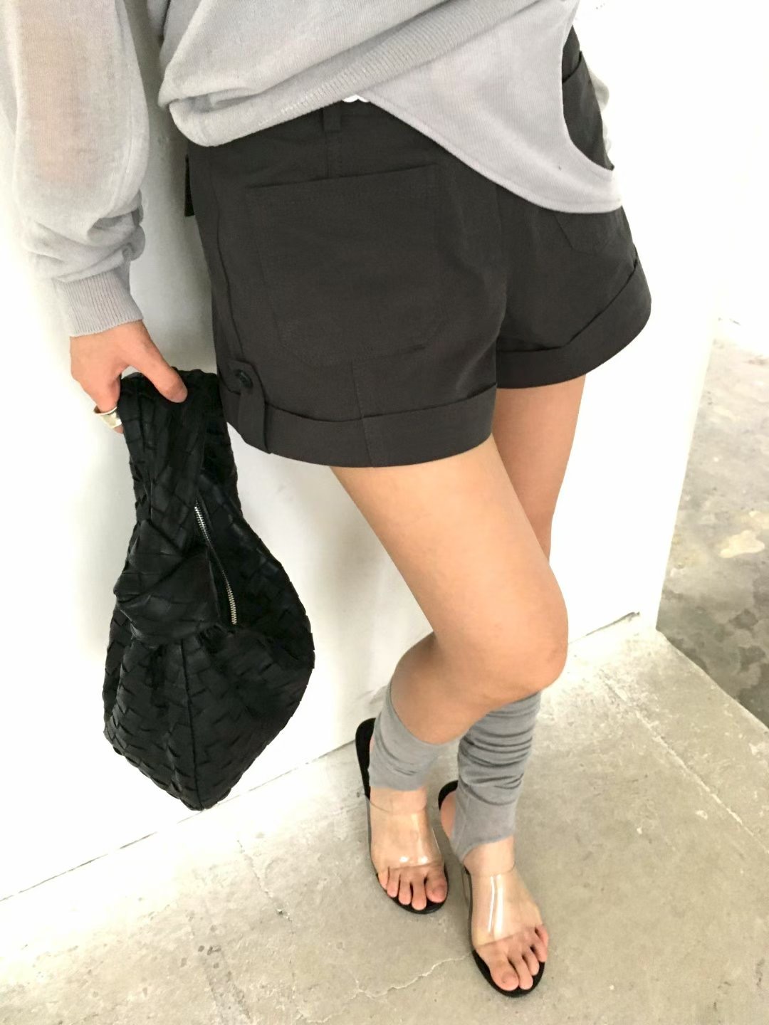 AVANDACE韓國代購女士新品人氣熱賣時尚休閑短褲不含腰帶AVANDACE短褲