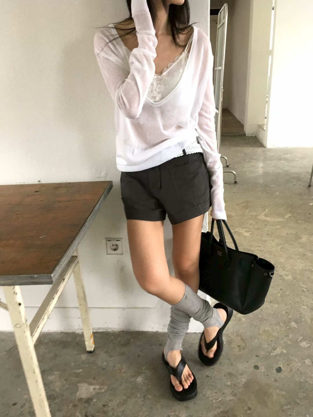 AVANDACE韓國代購女士新品人氣熱賣時尚休閑短褲不含腰帶AVANDACE短褲