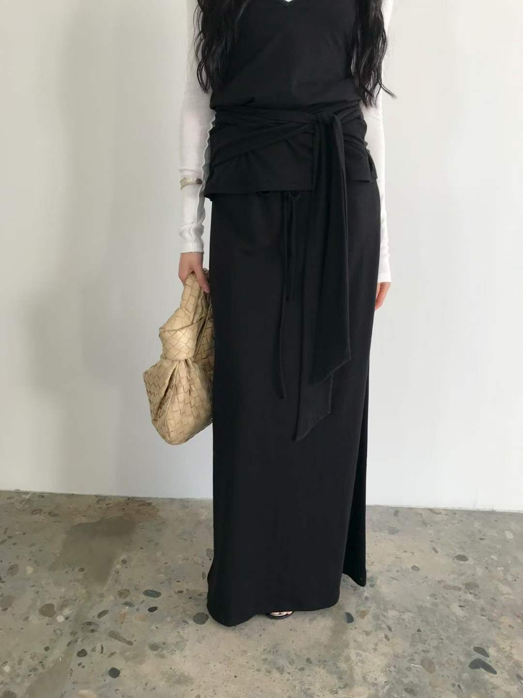 AVANDACE韓國代購女士新款26夏季時尚熱賣人氣休閑推薦長裙AVANDACE長裙圖色3