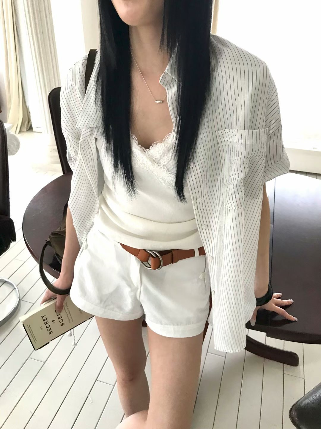 AVANDACE韓國代購女士新款熱賣休閑推薦襯衫蕾絲衫不含內搭AVANDACE襯衫/蕾絲衫圖色2
