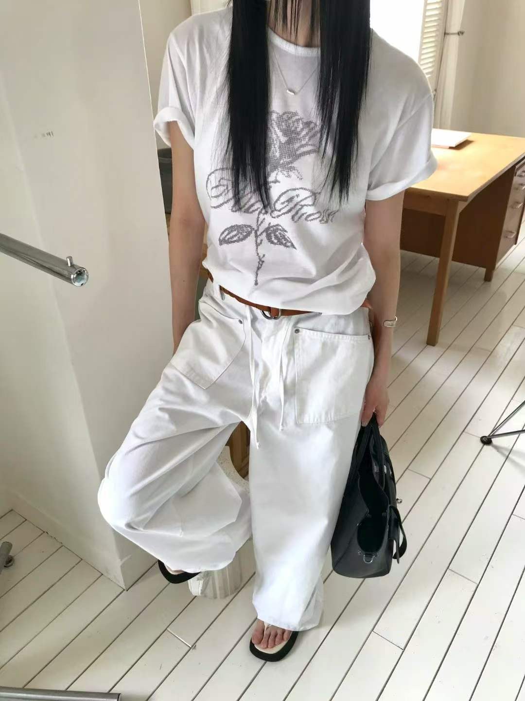 AVANDACE韓國代購女士新品26夏季熱賣時尚休閑推薦T恤印花AVANDACET恤