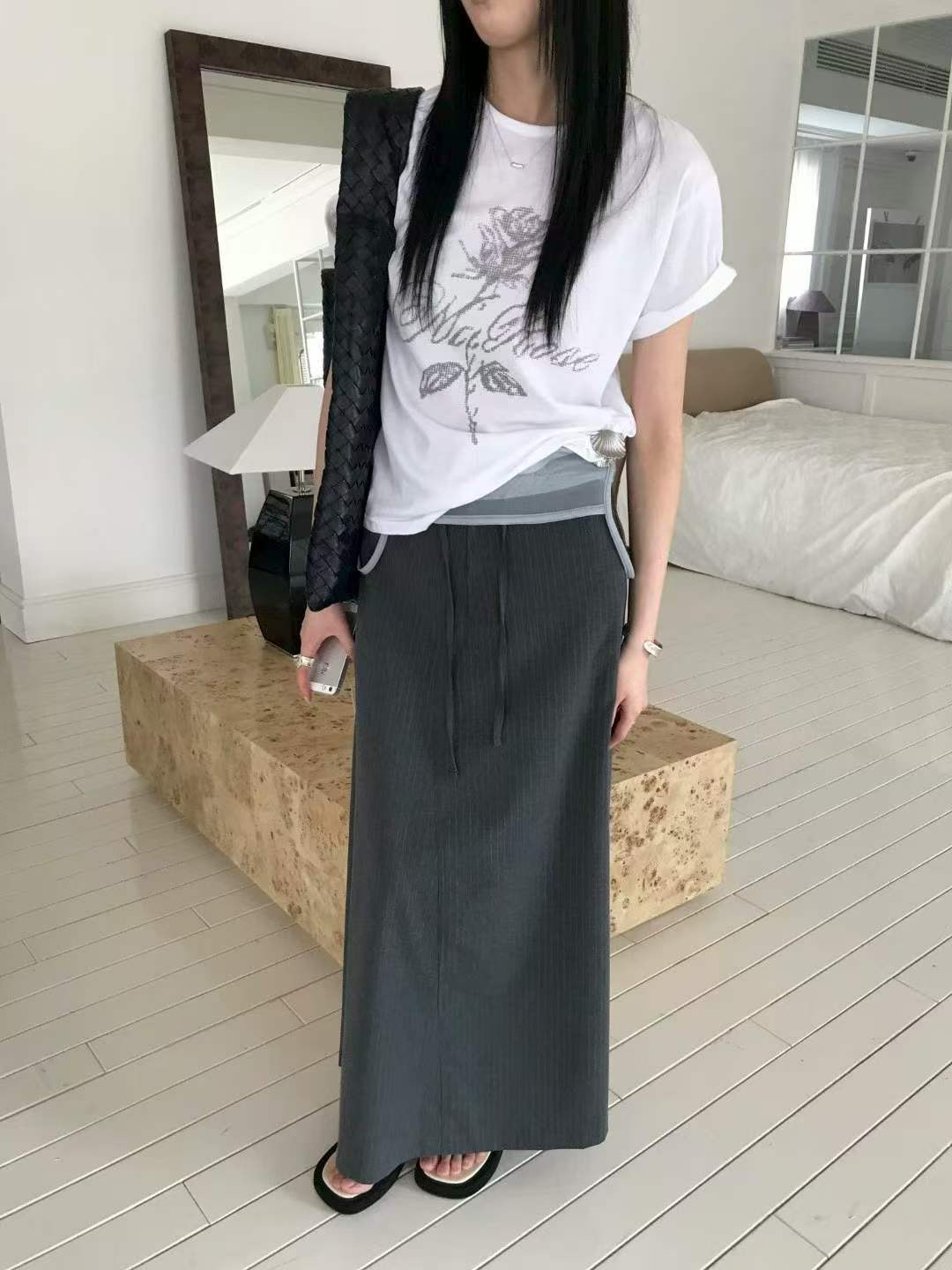 AVANDACE韓國代購女士新品26夏季熱賣時尚休閑推薦T恤印花AVANDACET恤