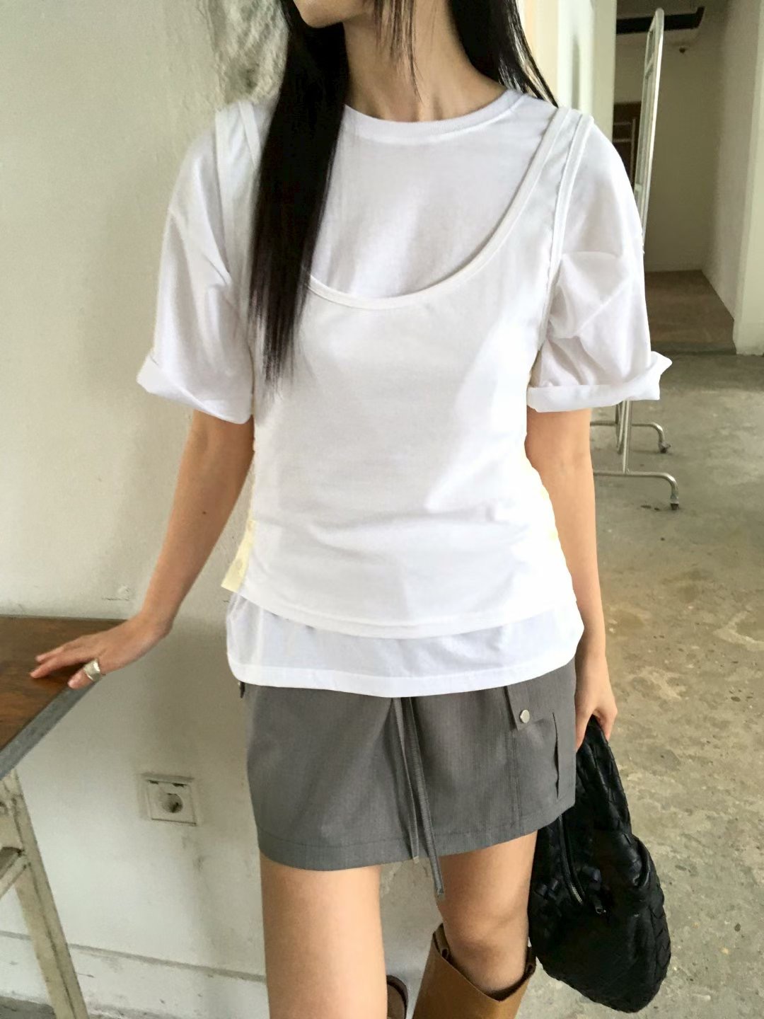 AVANDACE韓國直郵實拍女裝新品26夏季吊帶背心不含內搭無袖紐扣AVANDACE吊帶/背心圖色4