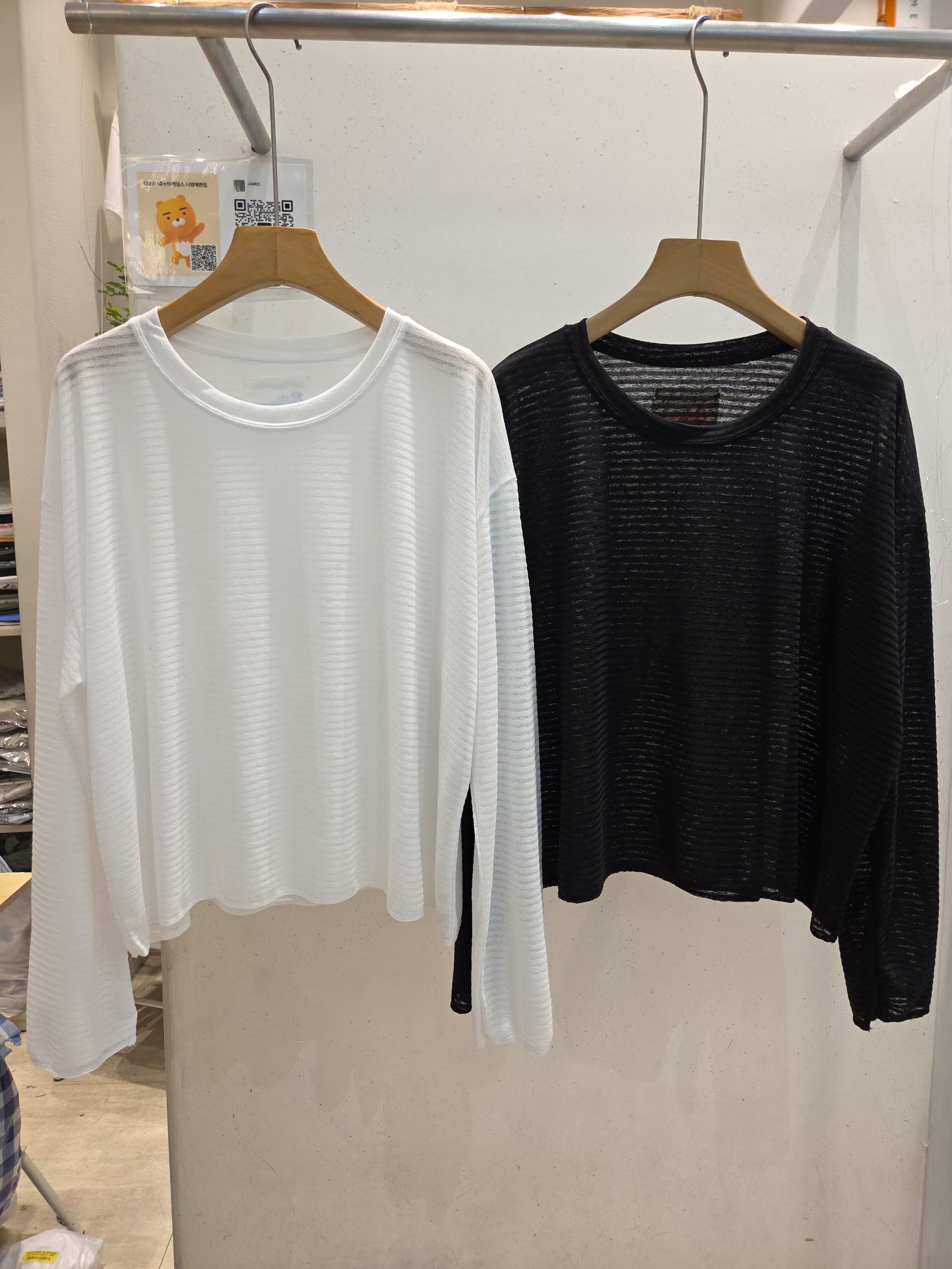 JAMES 제임스韓國直郵實拍女裝新品26夏季休閑長袖T恤兔子JAMES長袖T恤