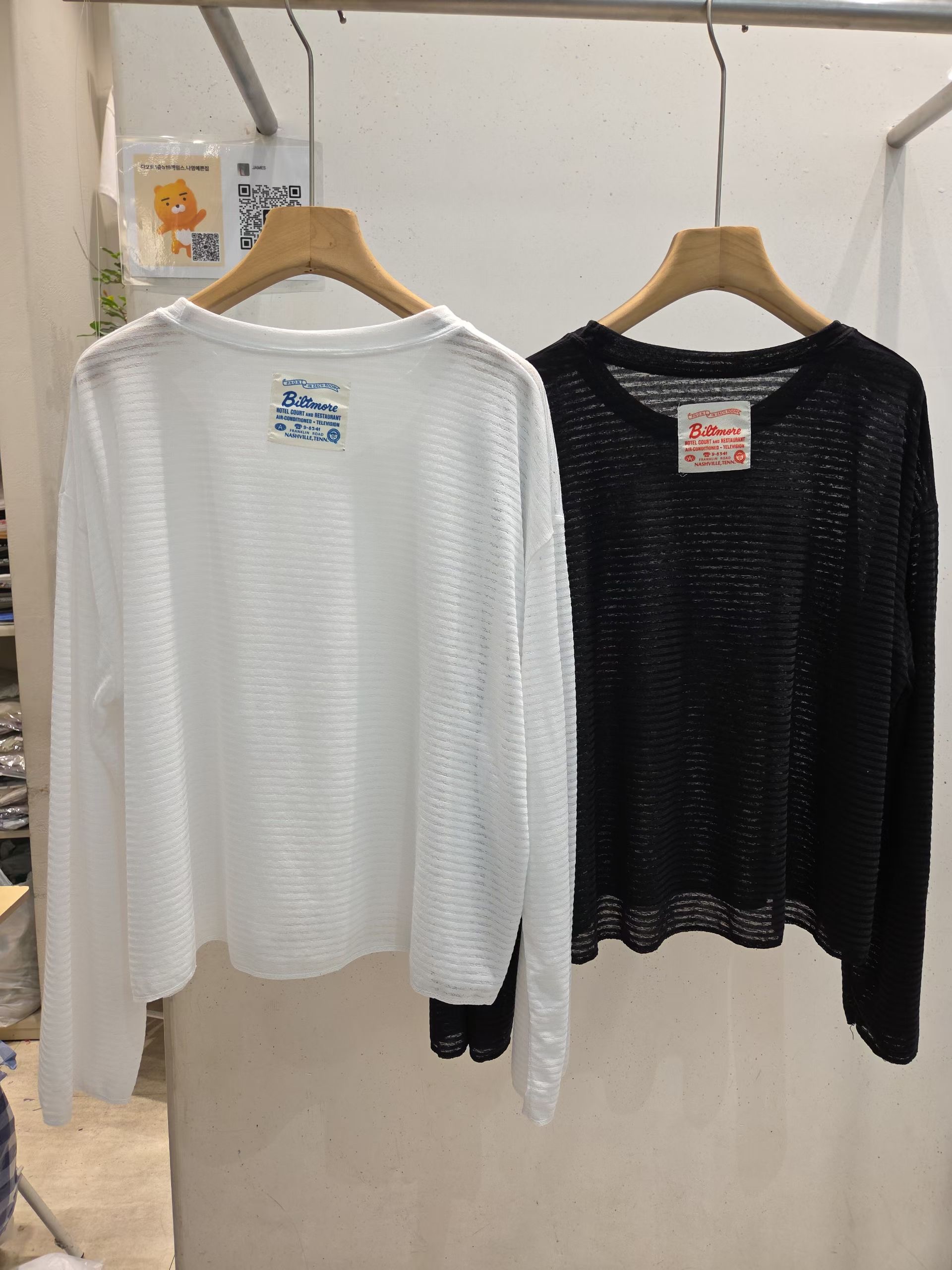 JAMES 제임스韓國直郵實拍女裝新品26夏季休閑長袖T恤兔子JAMES長袖T恤