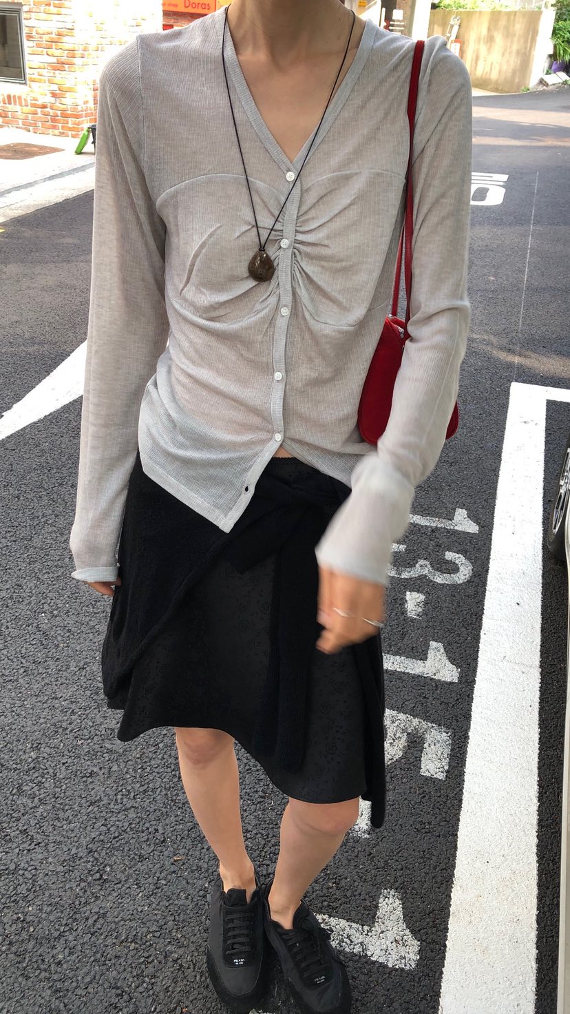 OVER RICH韓國東大門直郵女士新品人氣休閑熱賣長袖T恤開衫OVER RICH長袖T恤