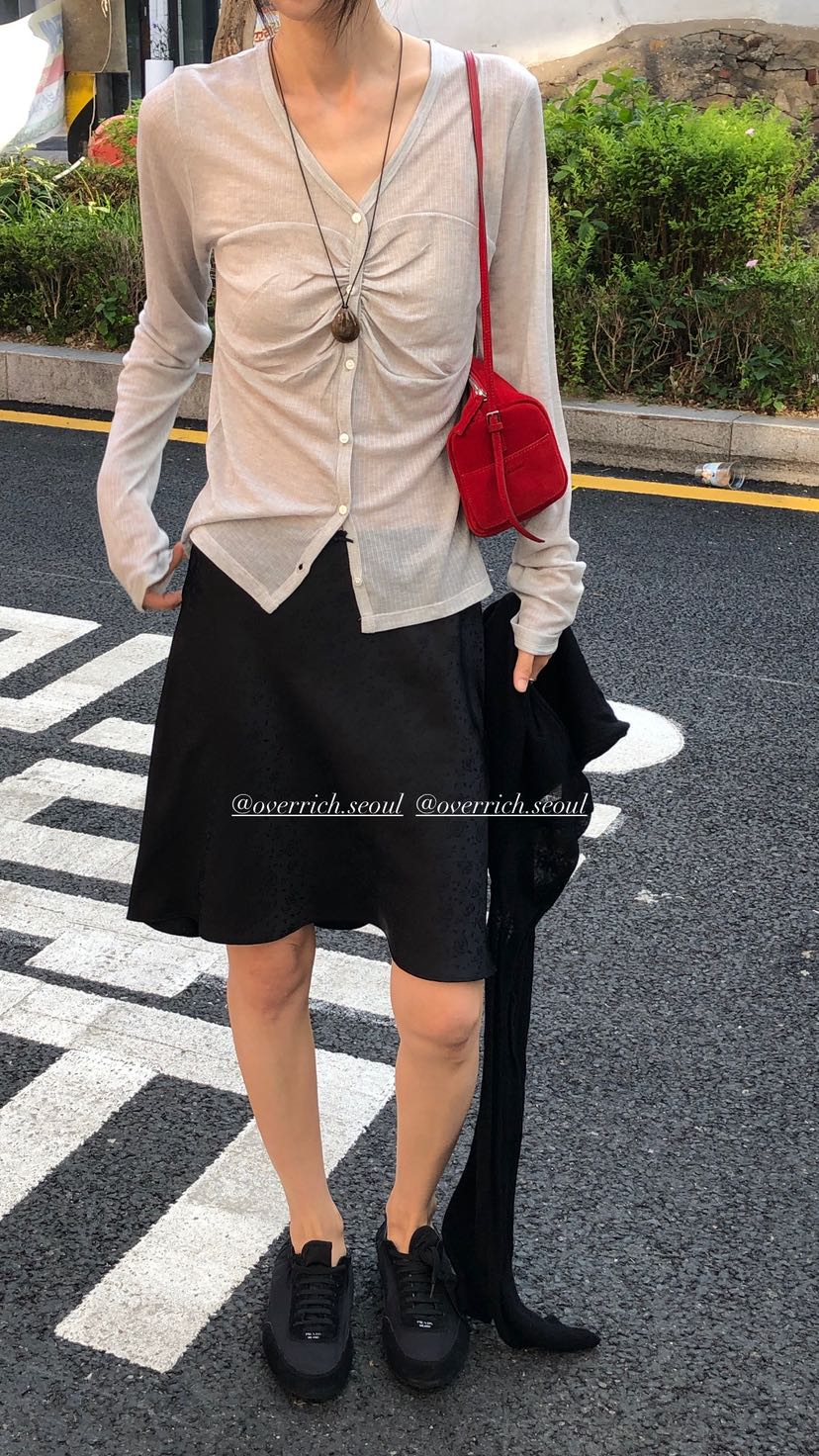 OVER RICH韓國東大門直郵女士新品人氣休閑熱賣長袖T恤開衫OVER RICH長袖T恤