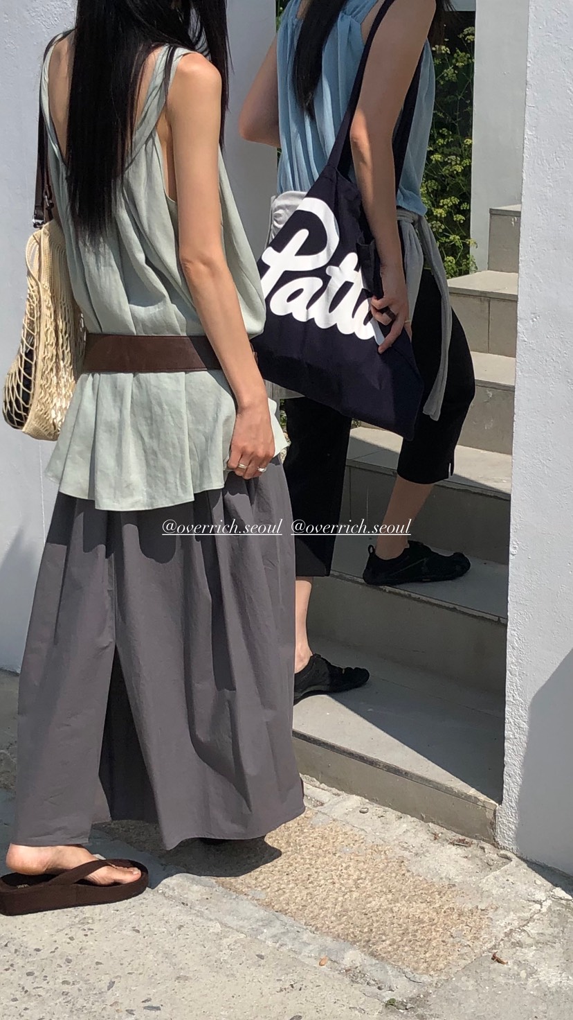 OVER RICH東大門實拍韓國女裝新款時尚休閑人氣熱賣長裙OVER RICH長裙