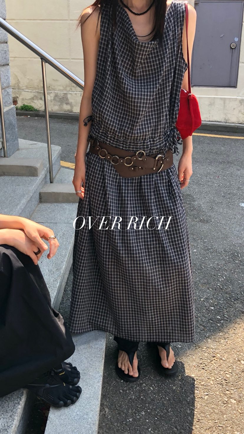 OVER RICH韓國東大門代購女士新款熱賣時尚26夏季連衣裙OVER RICH連衣裙