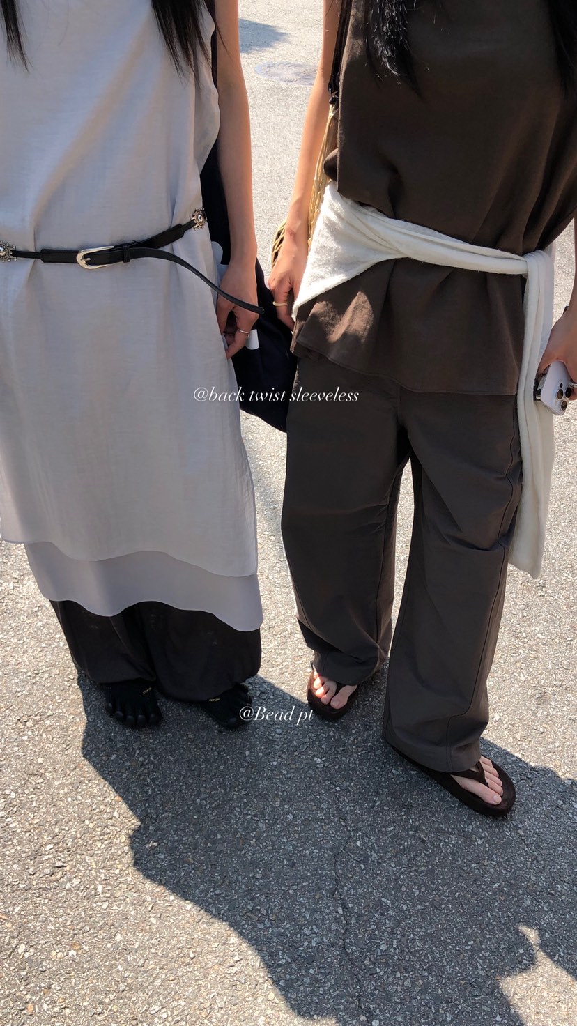 OVER RICH東大門實拍韓國女裝新款熱賣26夏季休閑褲串珠OVER RICH休閑褲