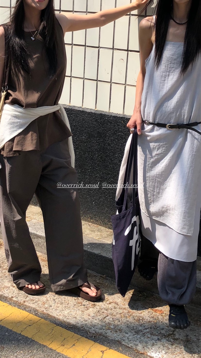 OVER RICH東大門實拍韓國女裝新款熱賣26夏季休閑褲串珠OVER RICH休閑褲
