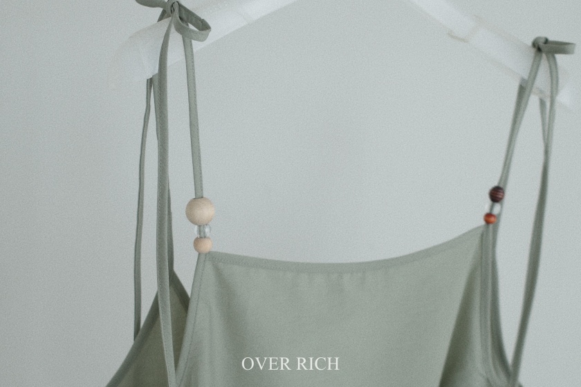 OVER RICH韓國東大門直郵女裝新品時尚吊帶背心串珠無袖OVER RICH吊帶/背心