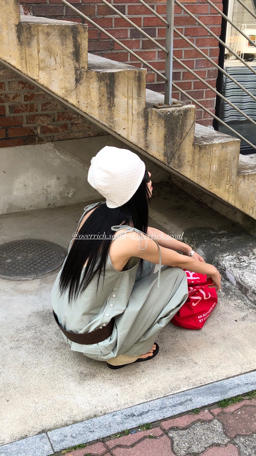 OVER RICH韓國東大門直郵女裝新品時尚吊帶背心串珠無袖OVER RICH吊帶/背心