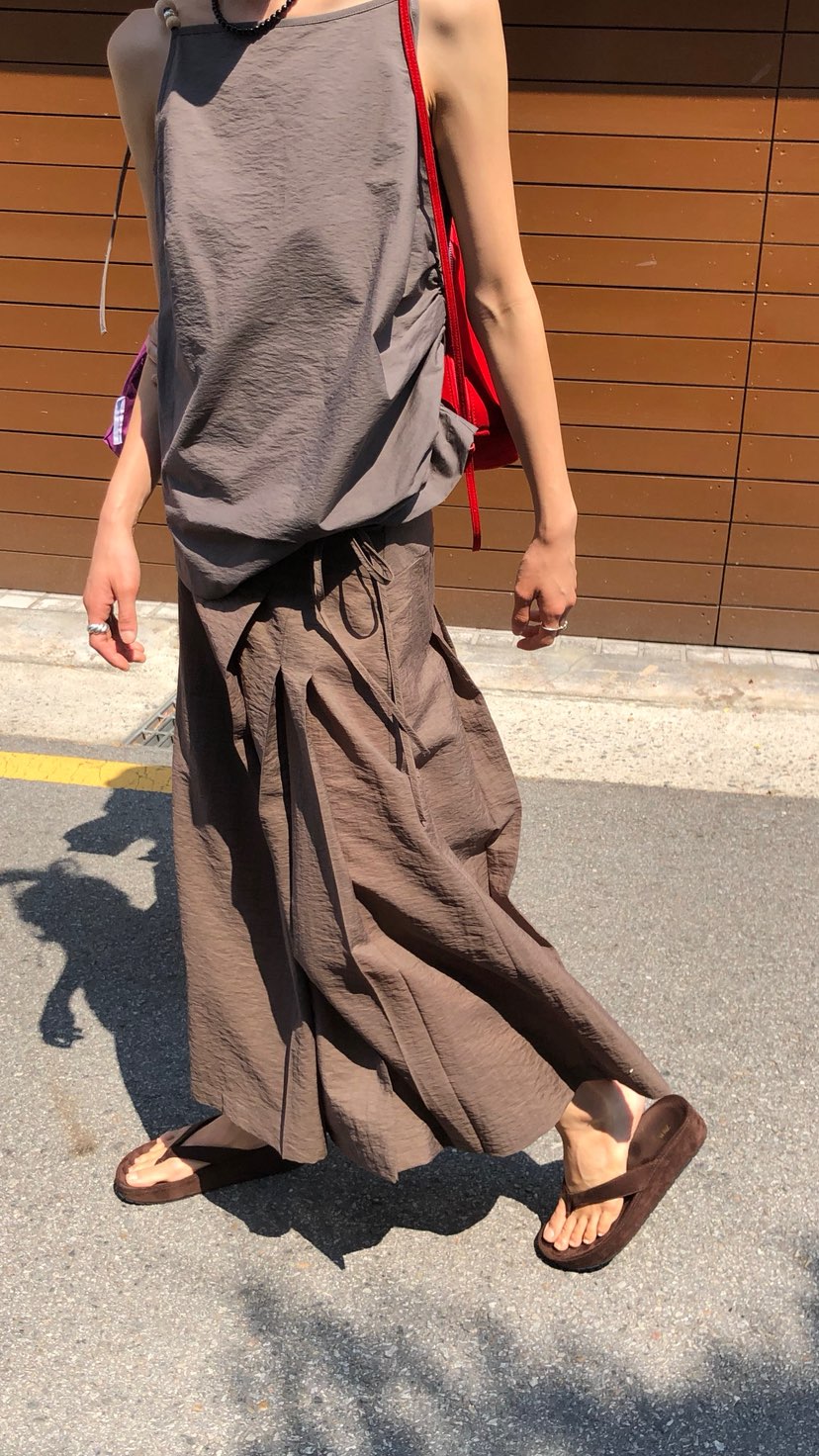 OVER RICH韓國東大門直郵女裝新品時尚吊帶背心串珠無袖OVER RICH吊帶/背心