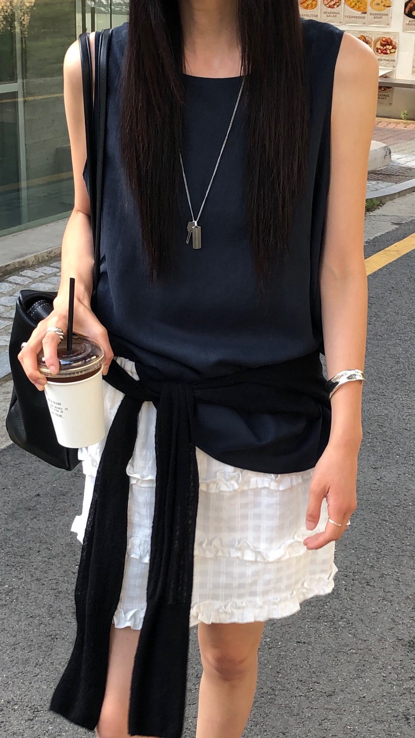 OVER RICH東大門實拍韓國女士新品人氣推薦26夏季吊帶背心OVER RICH吊帶/背心