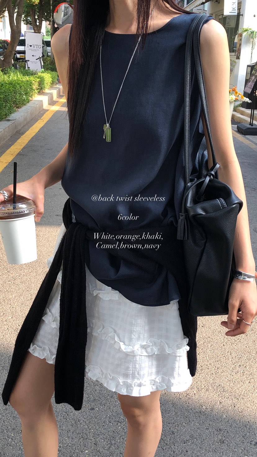 OVER RICH東大門實拍韓國女士新品人氣推薦26夏季吊帶背心OVER RICH吊帶/背心