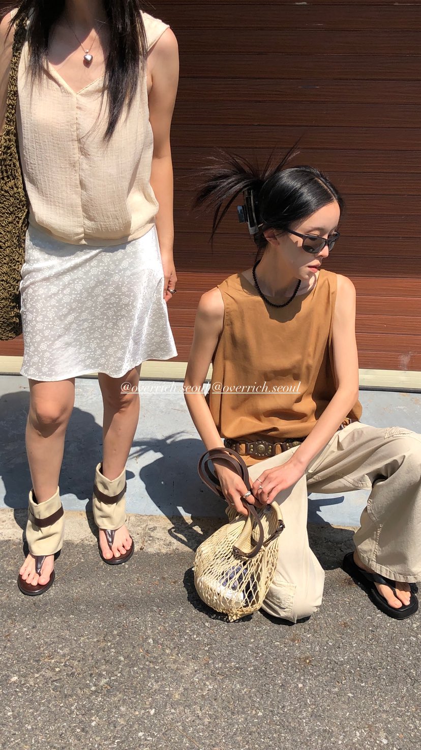 OVER RICH東大門實拍韓國女士新品人氣推薦26夏季吊帶背心OVER RICH吊帶/背心