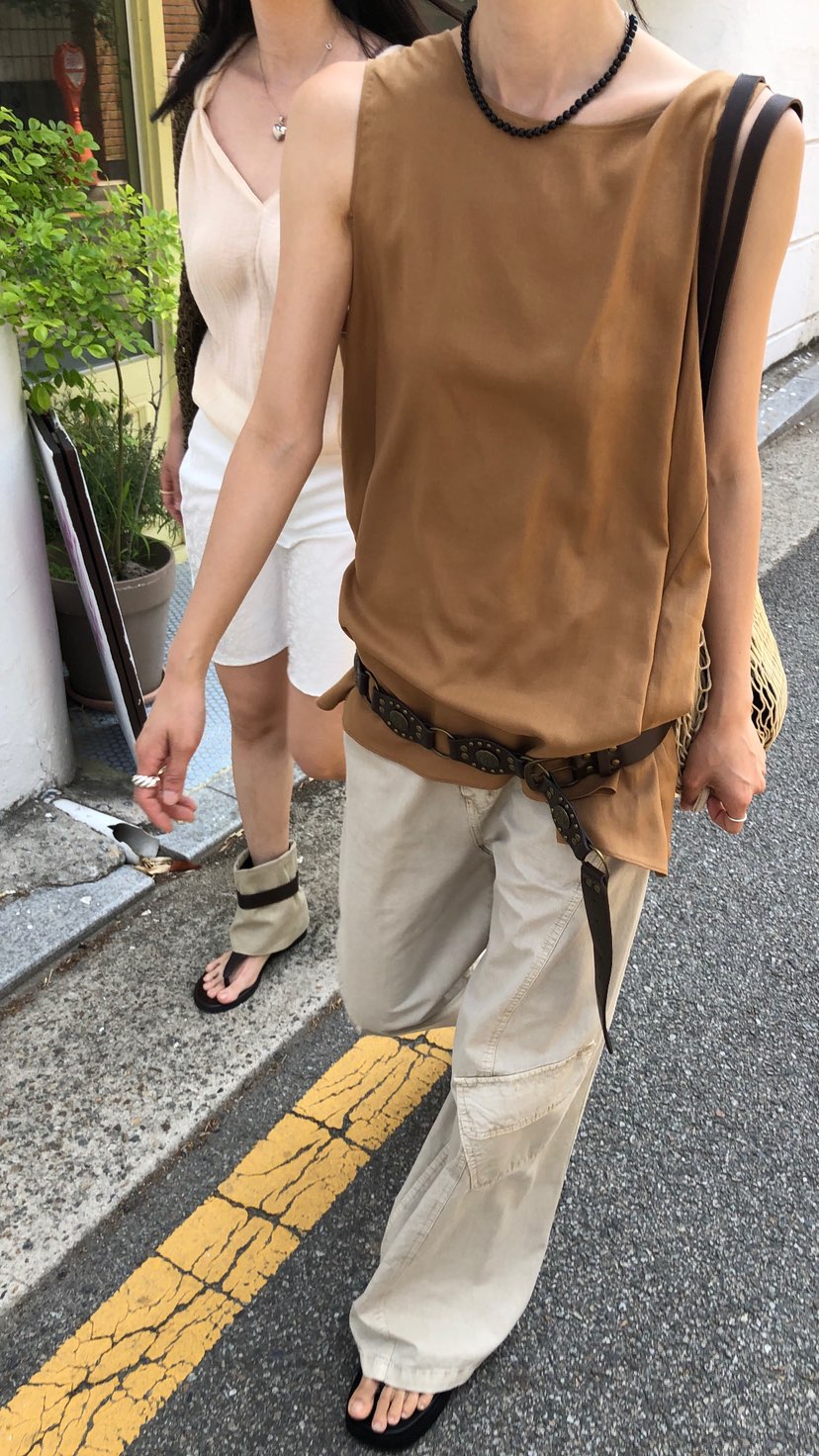 OVER RICH東大門實拍韓國女士新品人氣推薦26夏季吊帶背心OVER RICH吊帶/背心